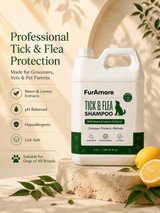 Professional neem anti-tick dog shampoo 5L — pH-balanced bulk size, India