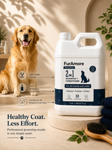 FurAmore bulk 5L 2-in-1 conditioning dog shampoo — pH-balanced, paraben-free