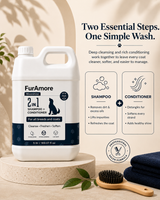 FurAmore 5L 2-in-1 dog shampoo and conditioner — cleans and conditions in one step