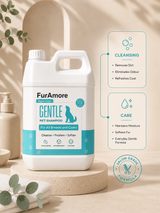 FurAmore 5L gentle dog shampoo — mild hypoallergenic formula for grooming salons