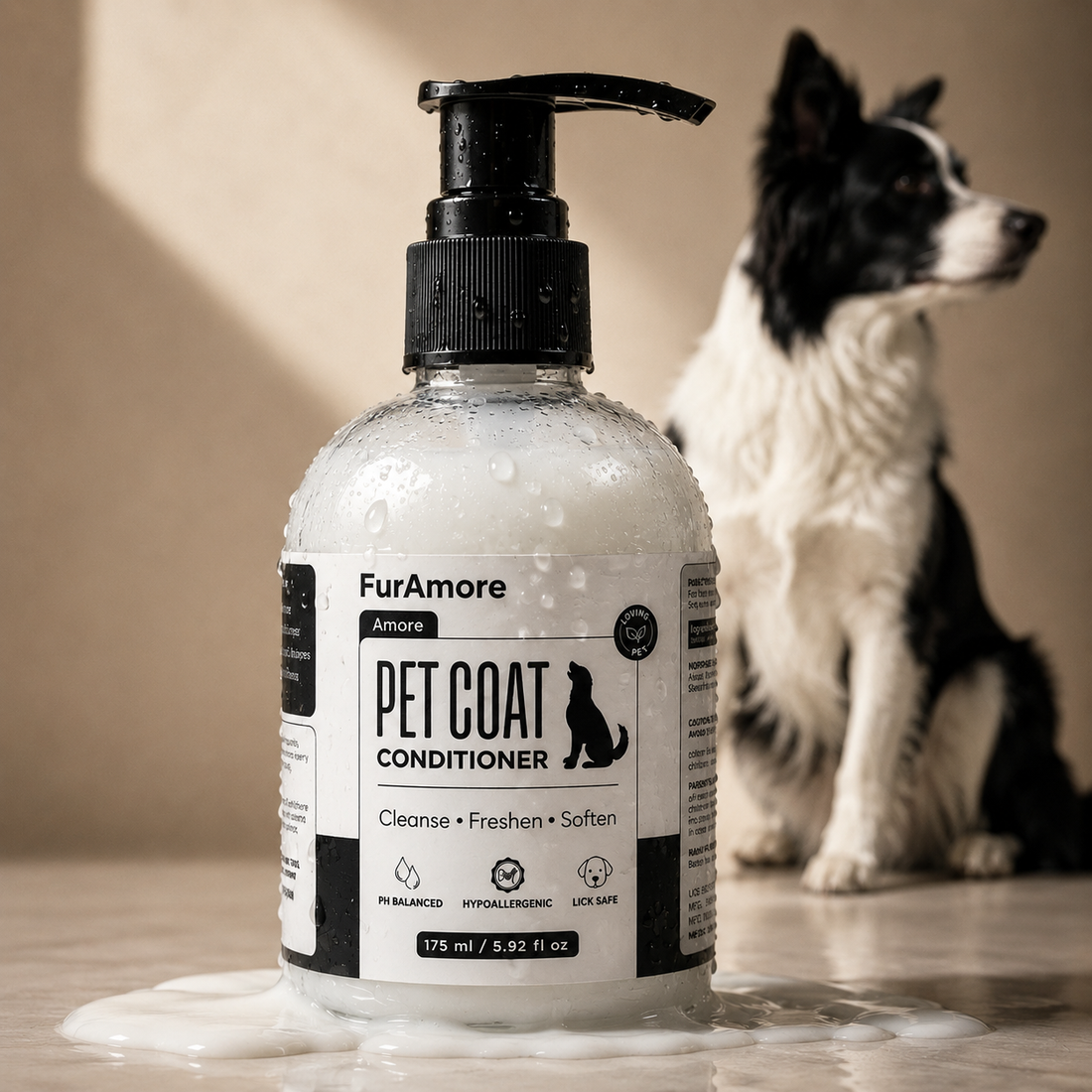 FurAmore Deep Moisture pet conditioner 175ml for dogs and cats — hypoallergenic, paraben-free, India