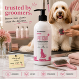 FurAmore professional Floral Shine pet conditioner 1L — pH-balanced, paraben-free salon size
