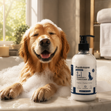 FurAmore Moonshine 2-in-1 dog shampoo and conditioner 300ml bottle for all breeds — paraben-free, India