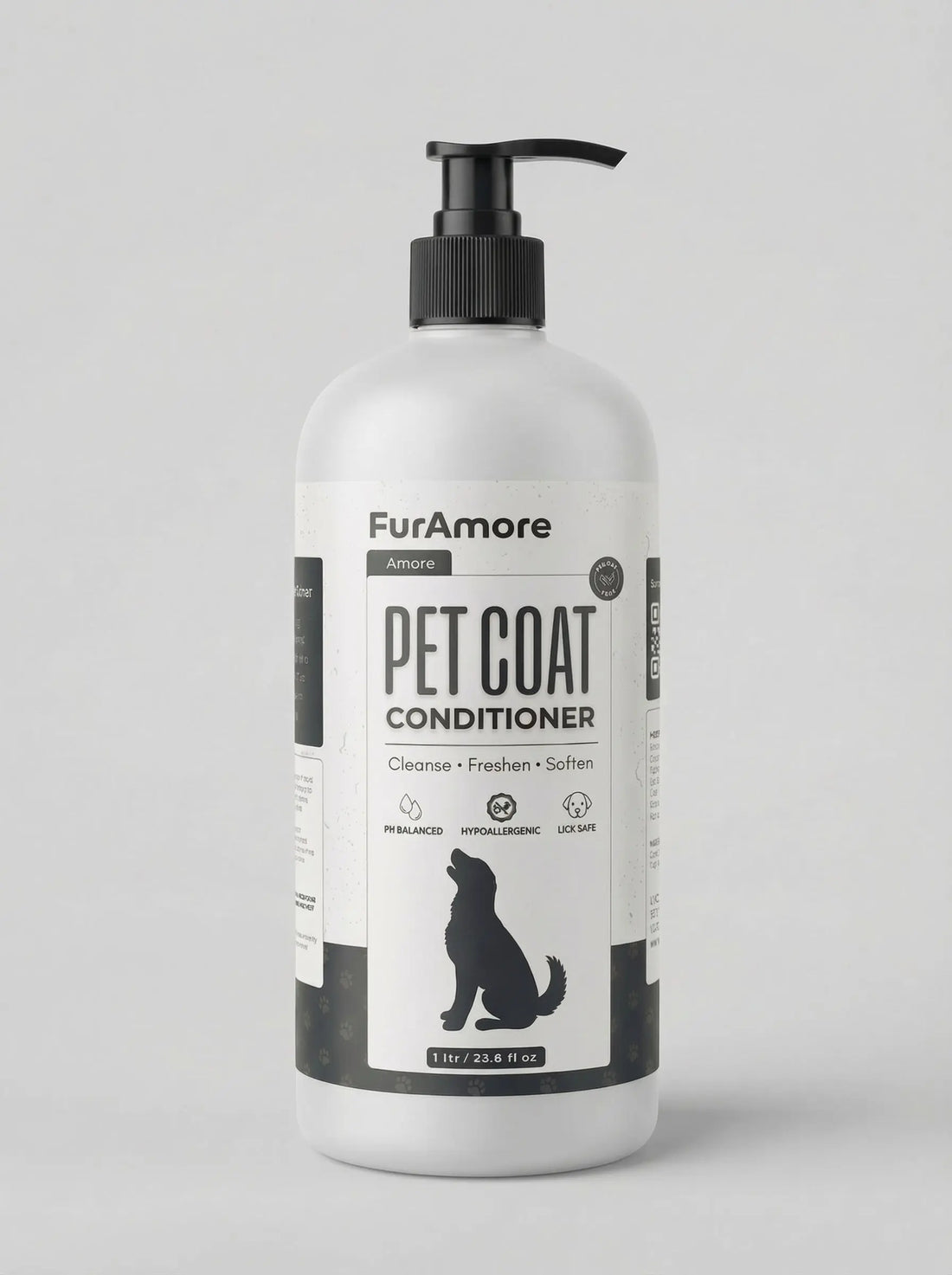 FurAmore professional deep moisture pet conditioner 1L for grooming salons — hypoallergenic, pH-balanced, India