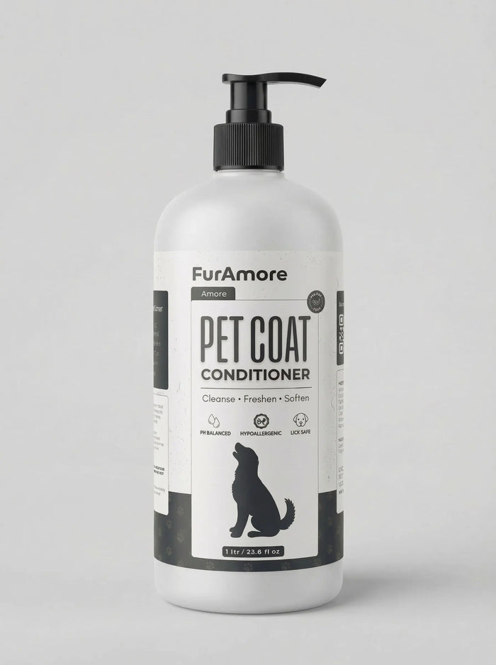 FurAmore professional deep moisture pet conditioner 1L for grooming salons — hypoallergenic, pH-balanced, India