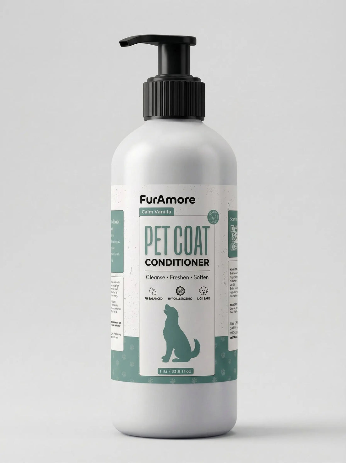 FurAmore professional vanilla soft coat pet conditioner 1L for grooming salons — calming scent, India